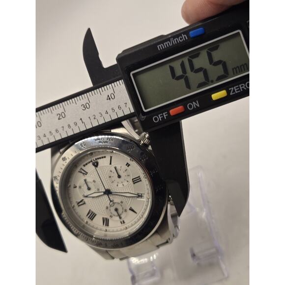 Swiss Legend Stainless Steel Chrinograpgh Men's Watch. 6.75" Band. - Picture 8 of 14